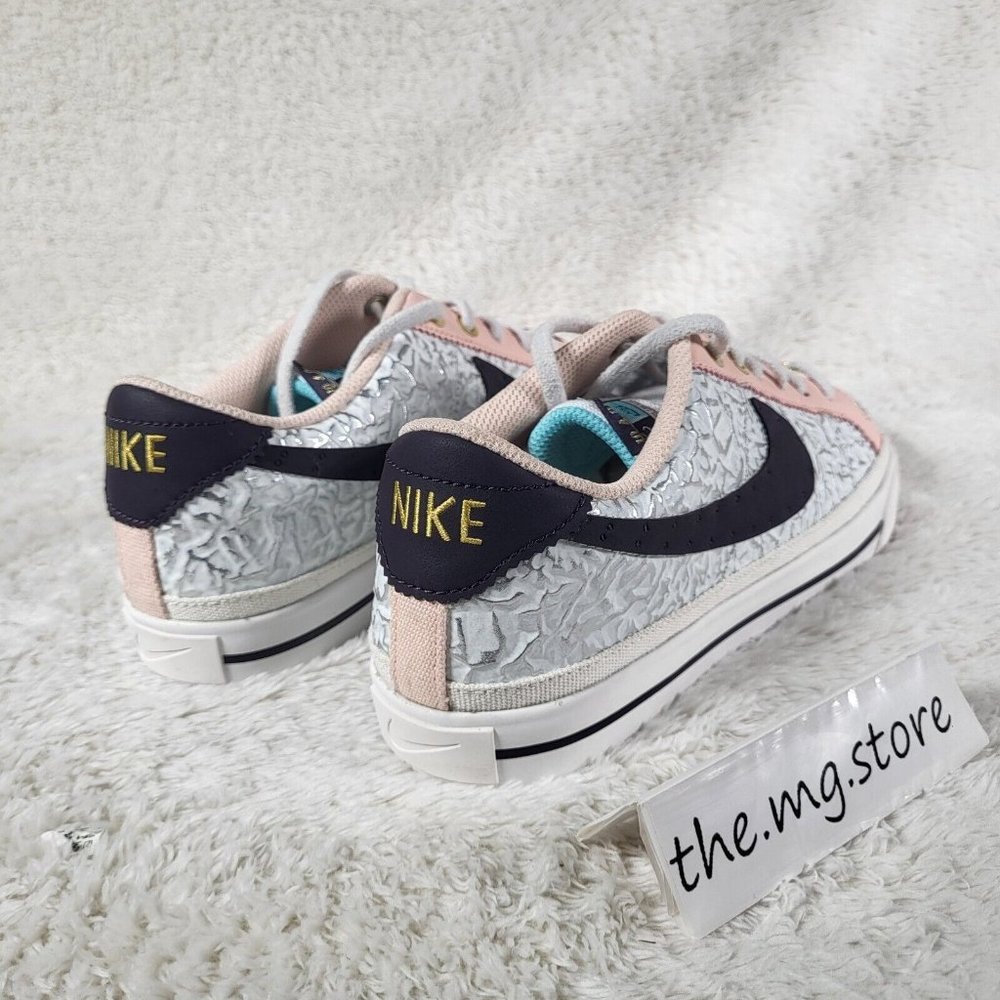 Nike Court Legacy SDC White Pale Pink Silver DJ1454 100 Serena Williams Sz 12 - Picture 3 of 5